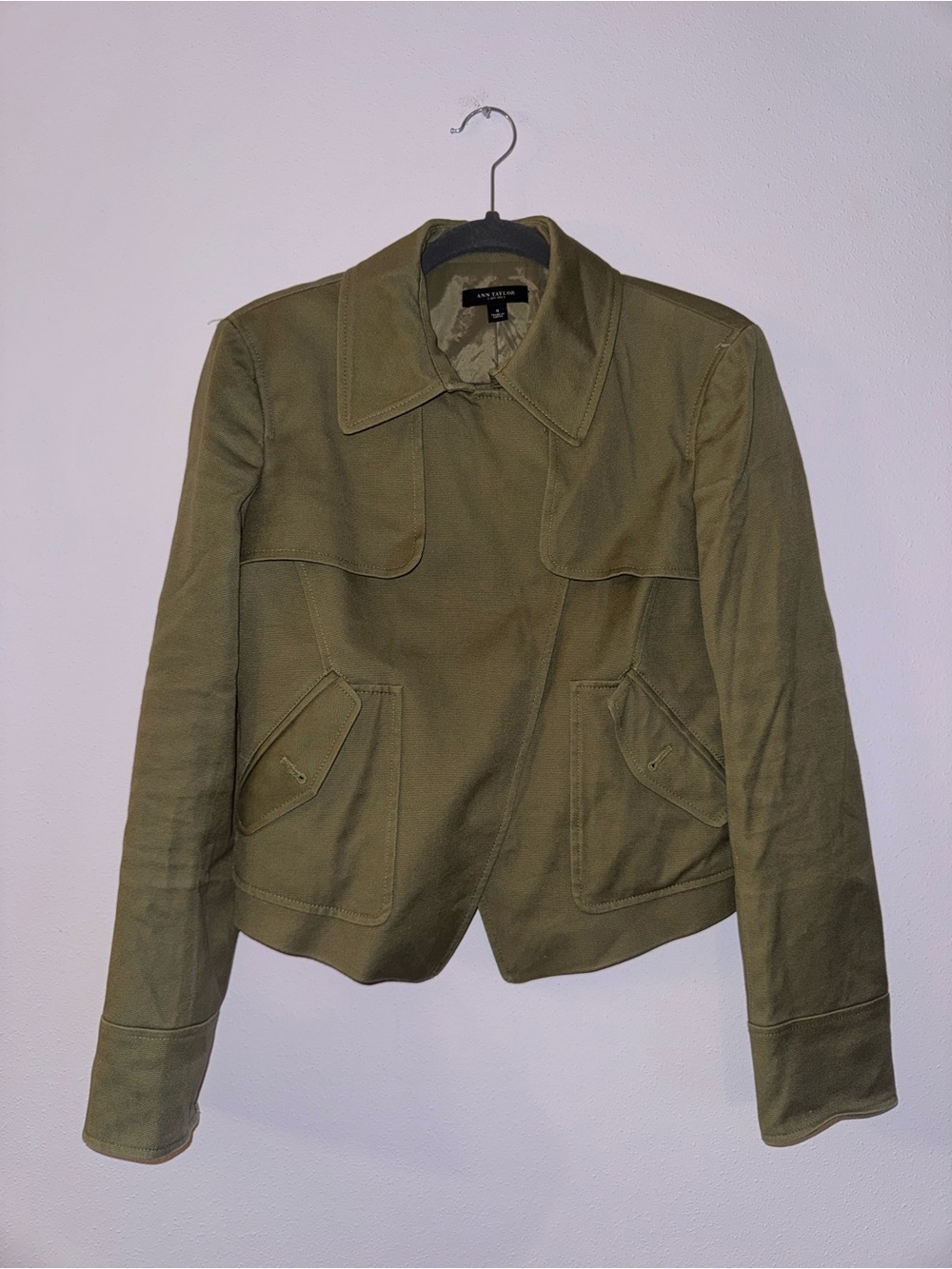 Ann Taylor Olive Utility Jacket